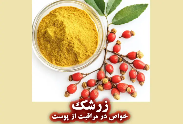 خواص زرشک در مراقبت از پوست