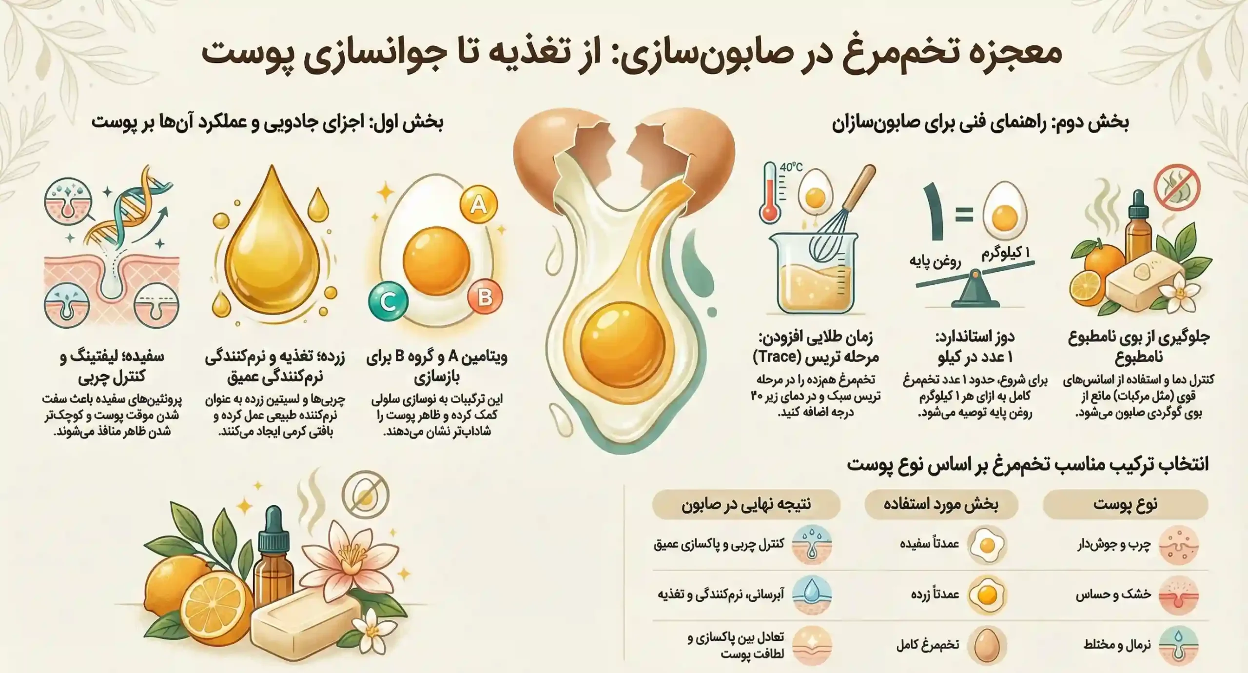 اینفوگرافیک فواید تخم مرغ