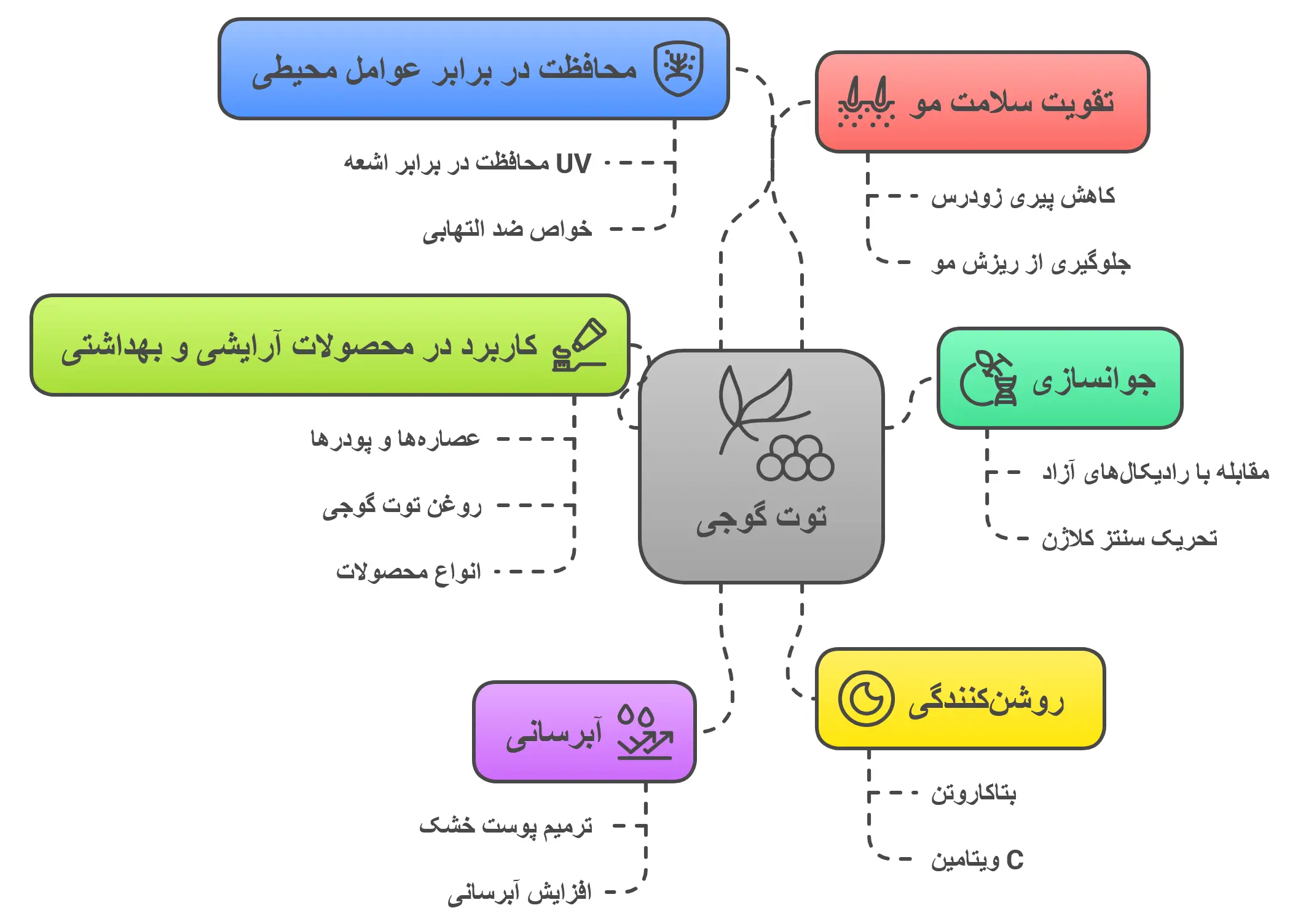 خواص شگفت‌انگیز توت گوجی برای پوست و مو