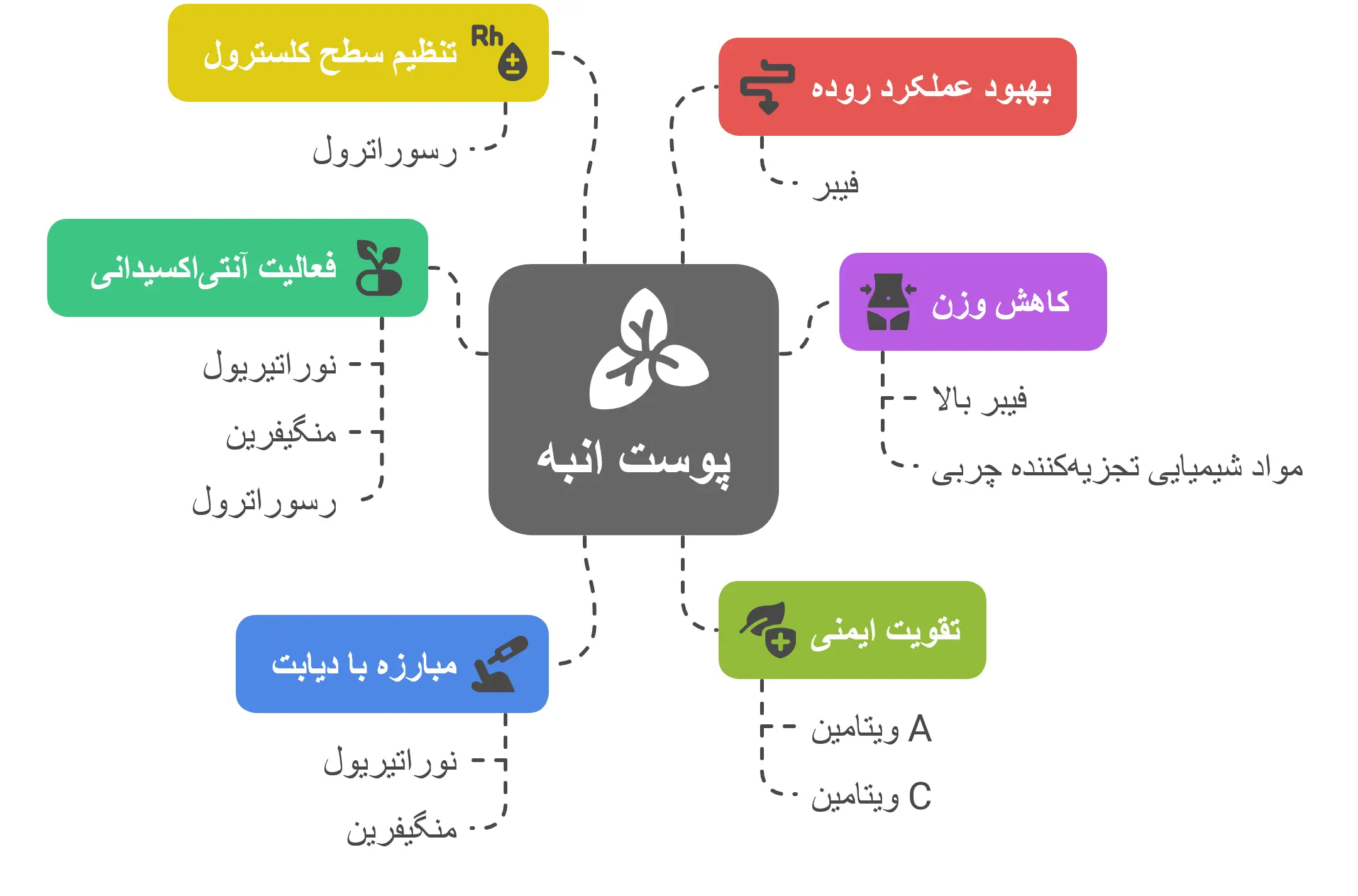 خواص پوست انبه