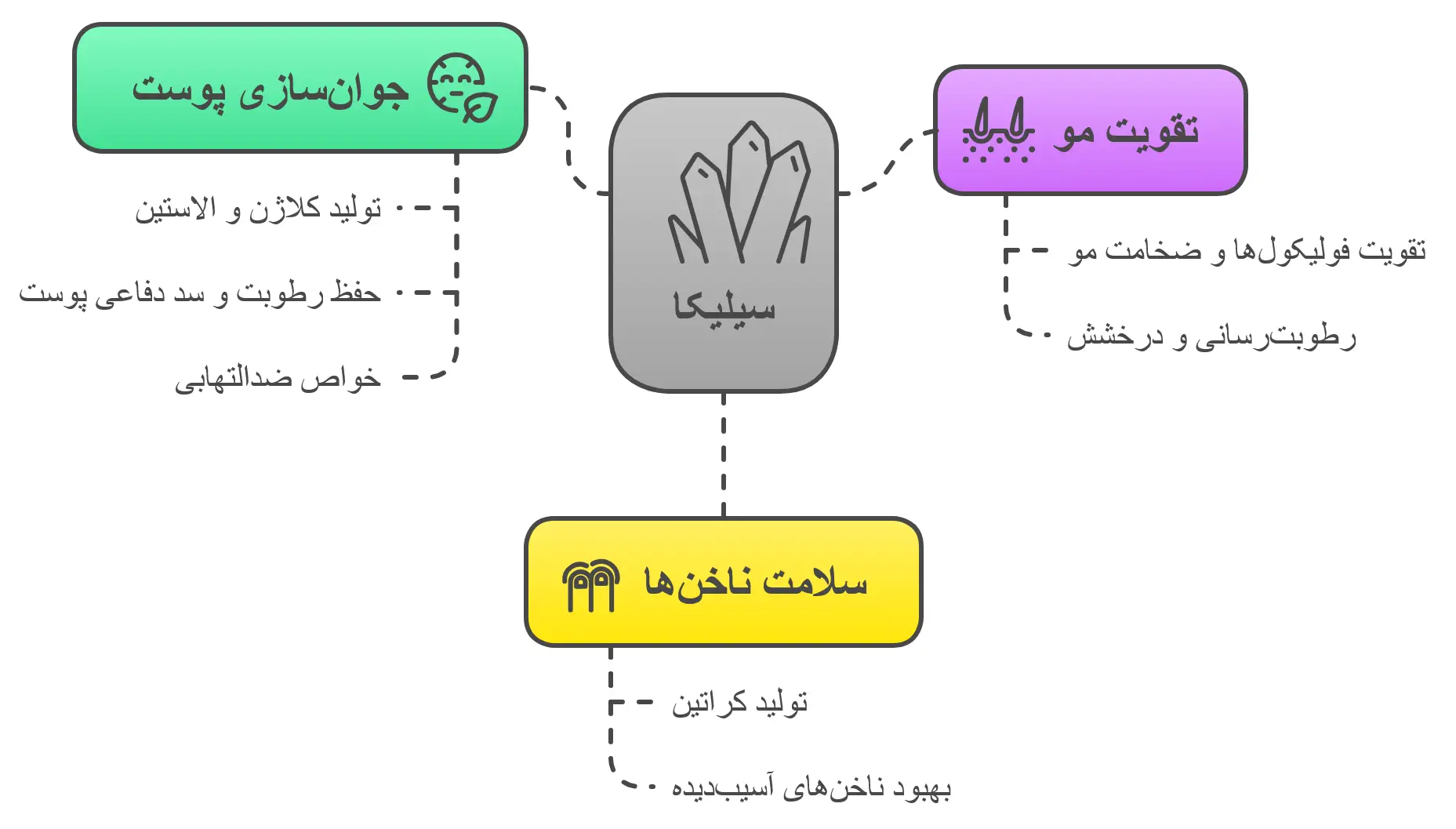 سیلیکا برای پوست، مو و ناخن
