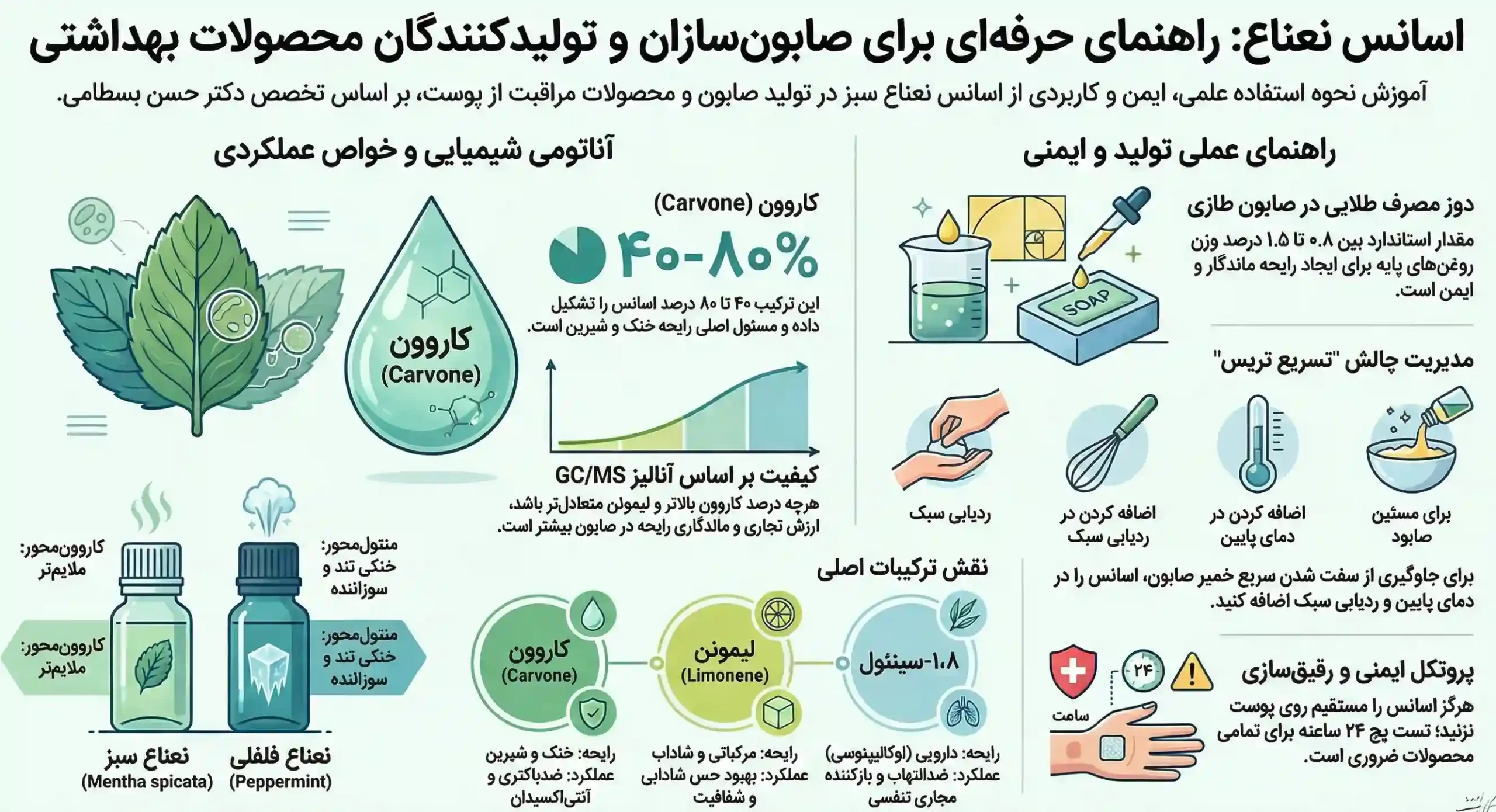 اینفوگرافیک اسانس نعناع