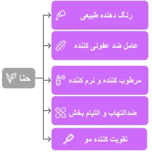کاربرد های حنا در محصولات آرایشی و بهداشتی