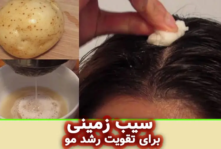 خواص سیب‌ زمینی برای مو