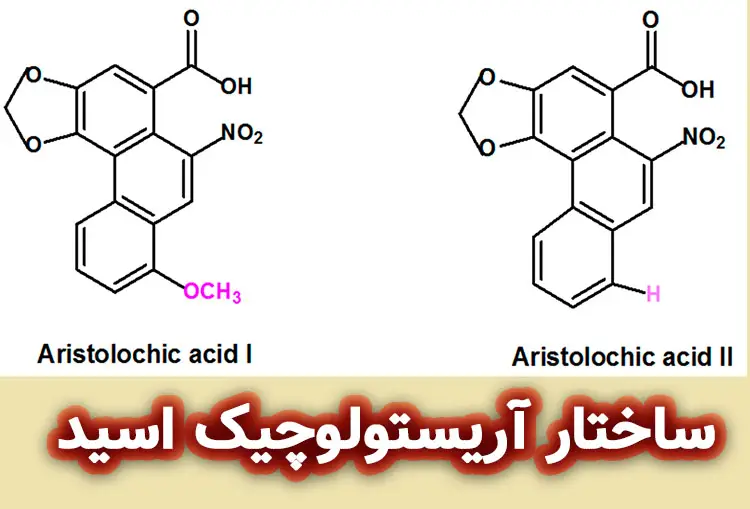 ساختار شیمیایی آریستولوچیک اسید