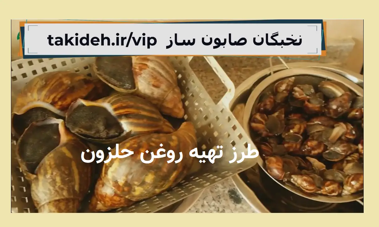 ویدیوی طرز تهیه روغن حلزون در خانه
