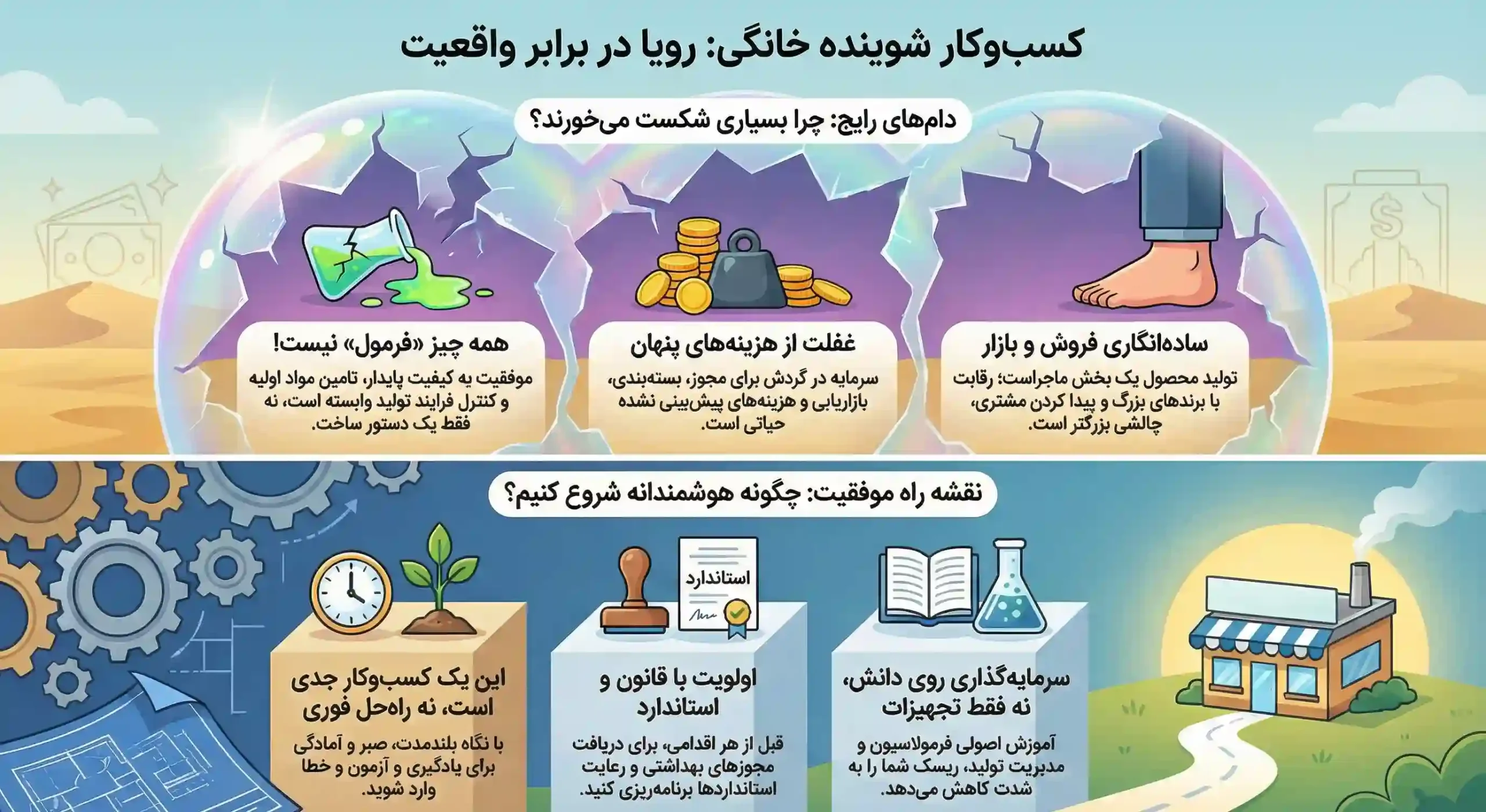چرا تولید شوینده خانگی برای همه مناسب نیست؟