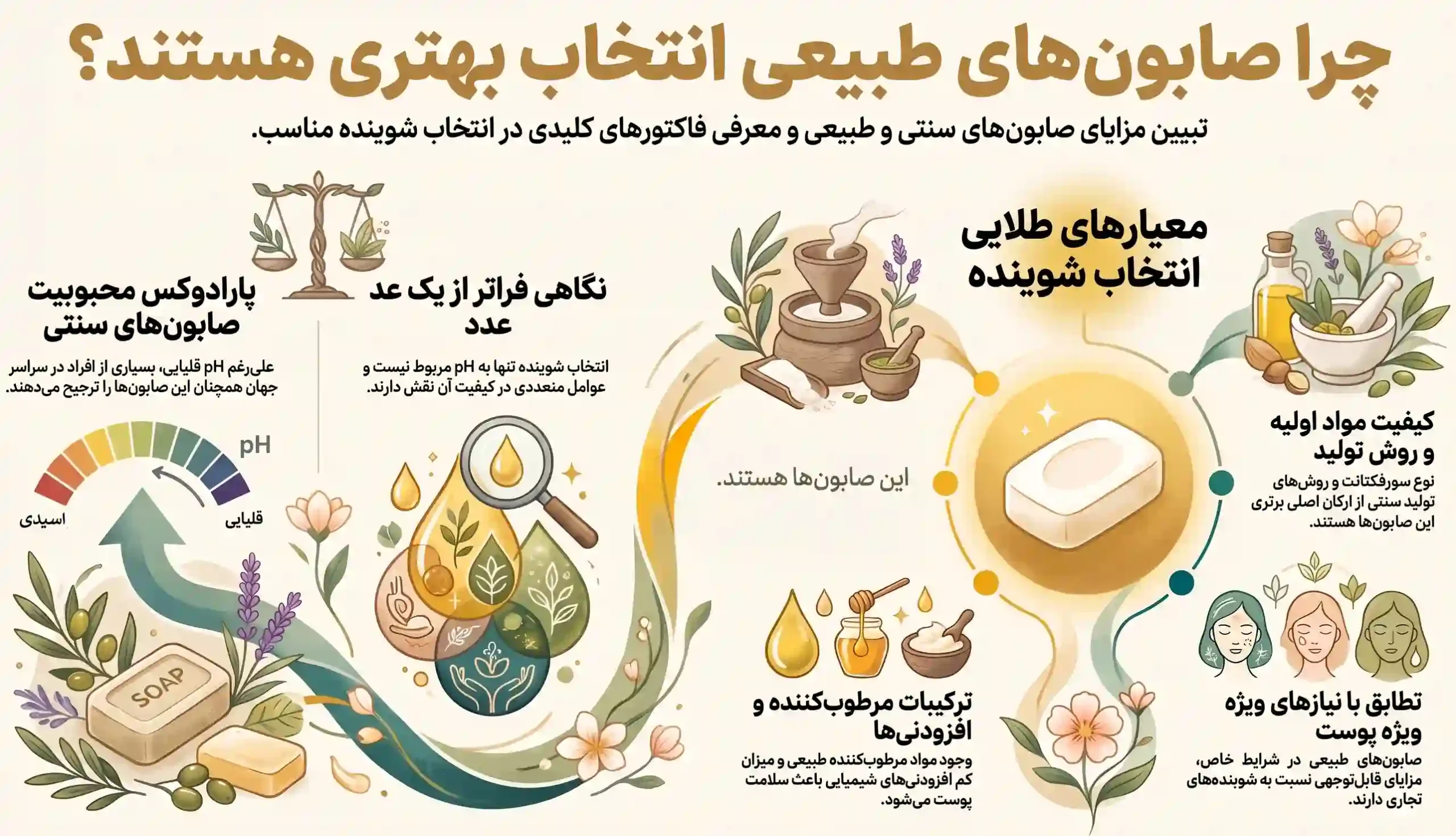 مزایای صابون طبیعی نسبت به شوینده سنتزی مزایای صابون طبیعی نسبت به شوینده سنتزی