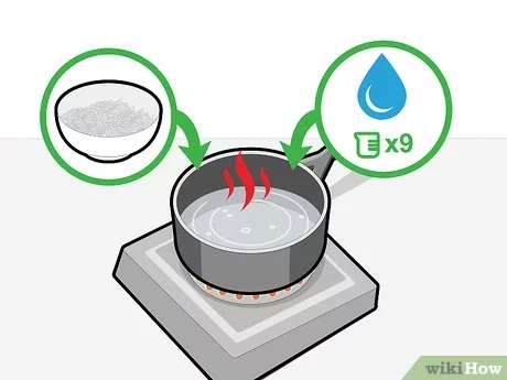 گرما دادن قطعات صابون